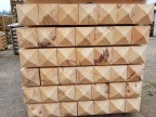 sawn timber/beams 150x150x1800mm, diamond head